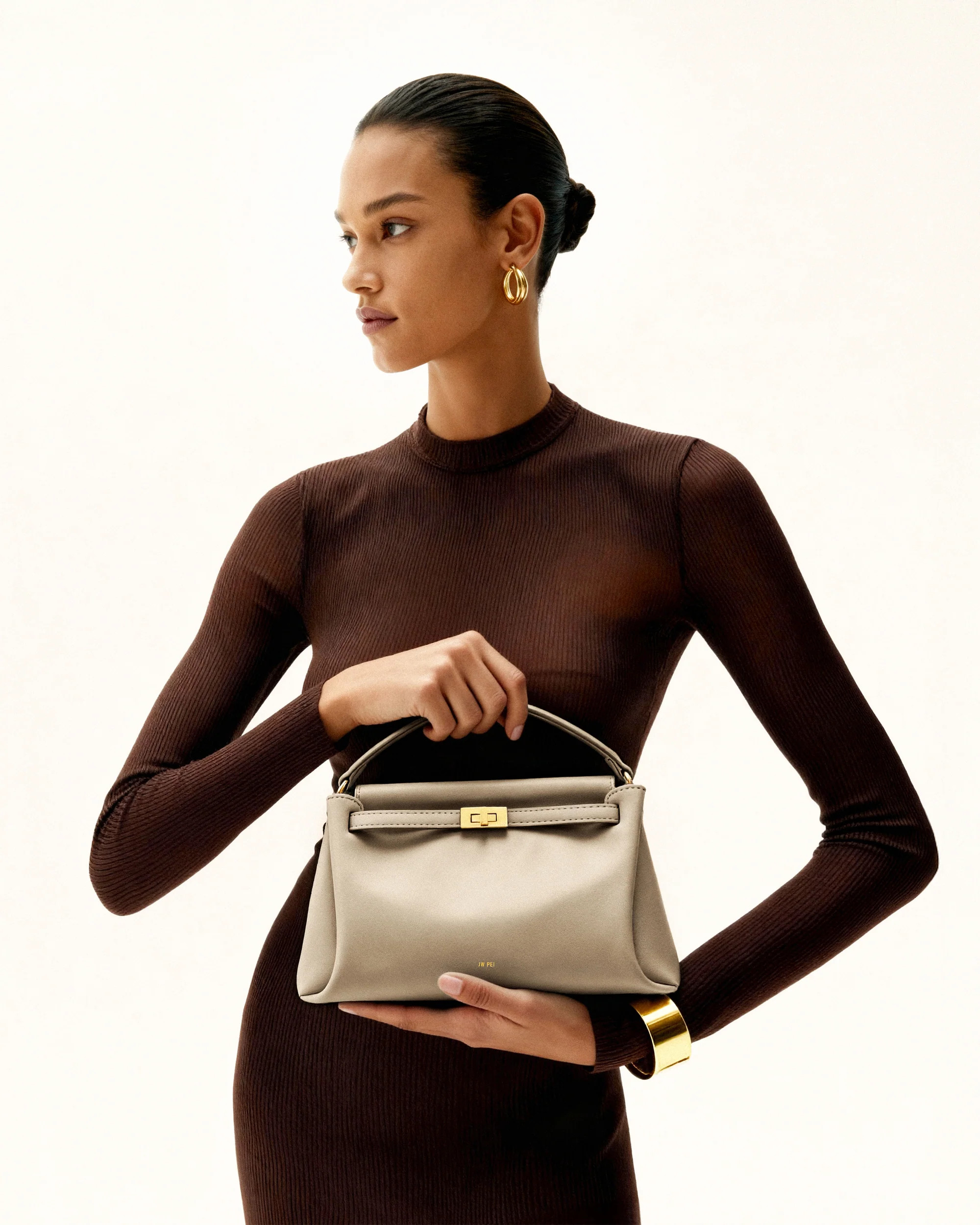 Carmen Top Handle Bag - Apricot | JW PEI US