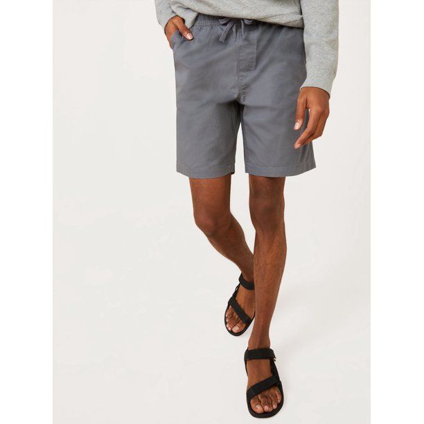 Free Assembly Men's 9" E-Waist Utility Shorts | Walmart (US)