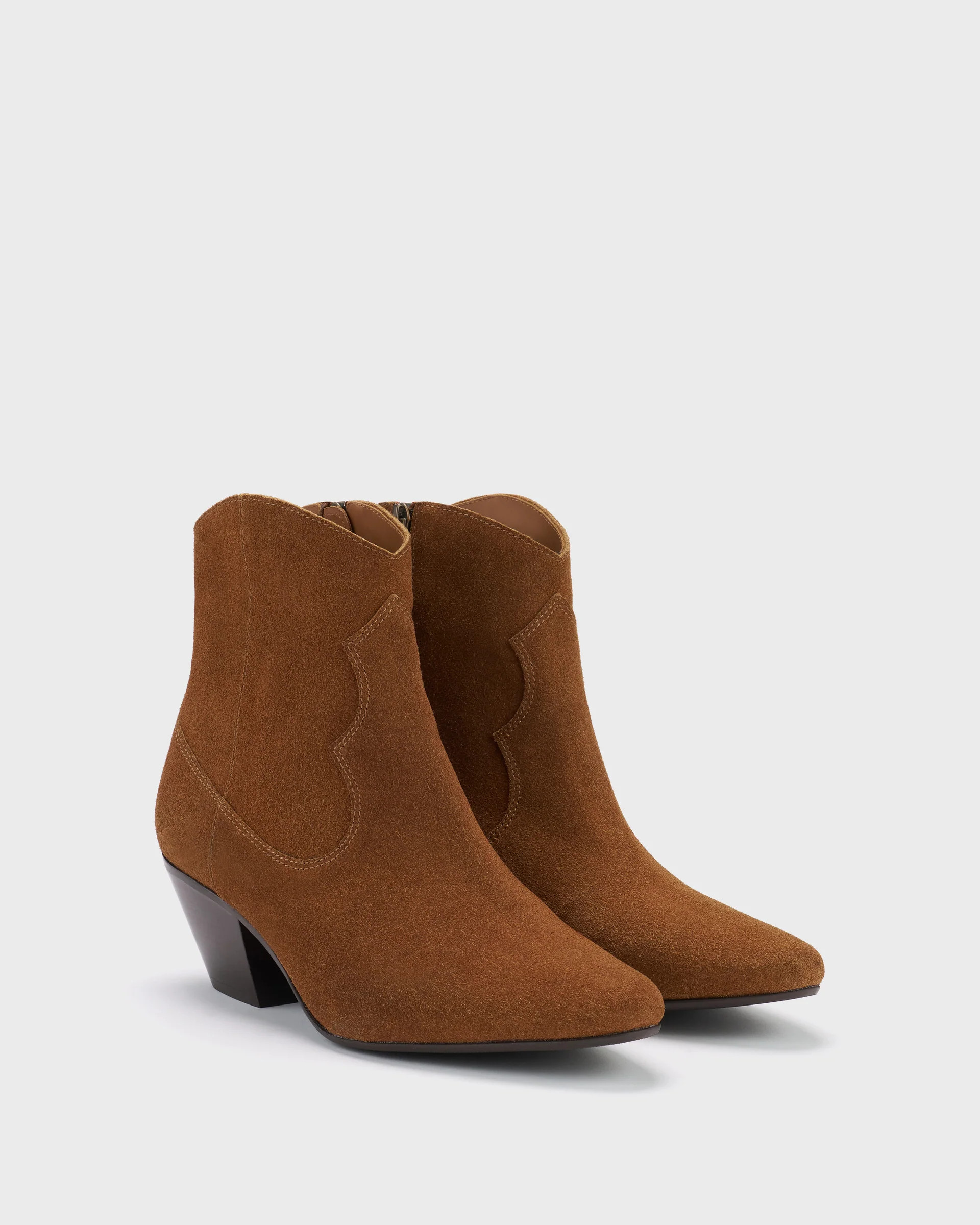 Gwen Tan Suede Ankle Boots | DuoBoots | DuoBoots