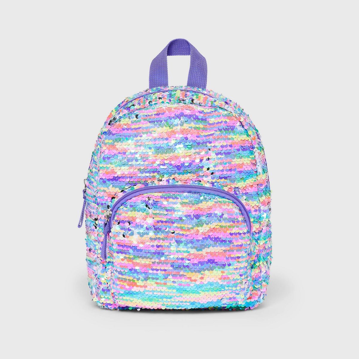 Girls' 10.5" Reverse Sequin Mini Backpack - Cat & Jack™ Purple | Target