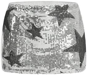 MakeMeChic Women's Sequin Skirt New Years Eve Outfits Sparkly Date Night Bodycon Micro Mini Skirt... | Amazon (US)