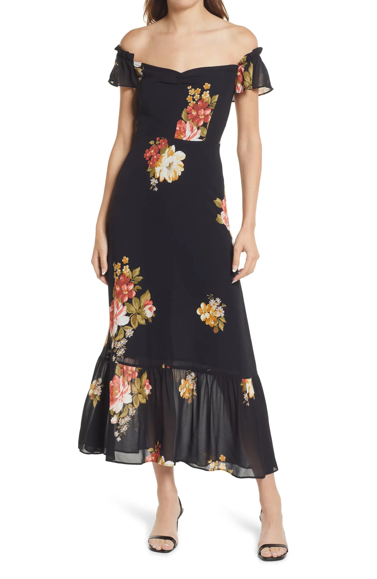 Butterfly Midi Dress | Nordstrom