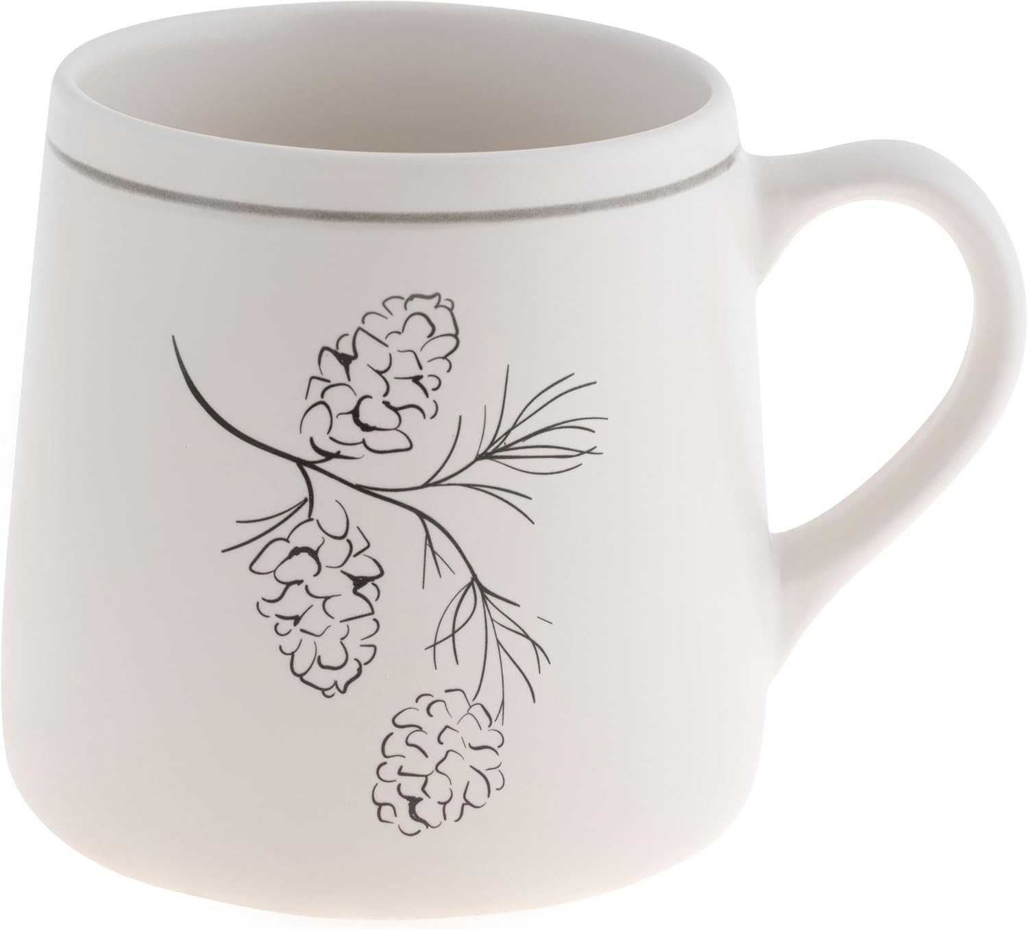Karma Gifts, Winter White Mug, Pinecone, 18 OZ | Amazon (US)