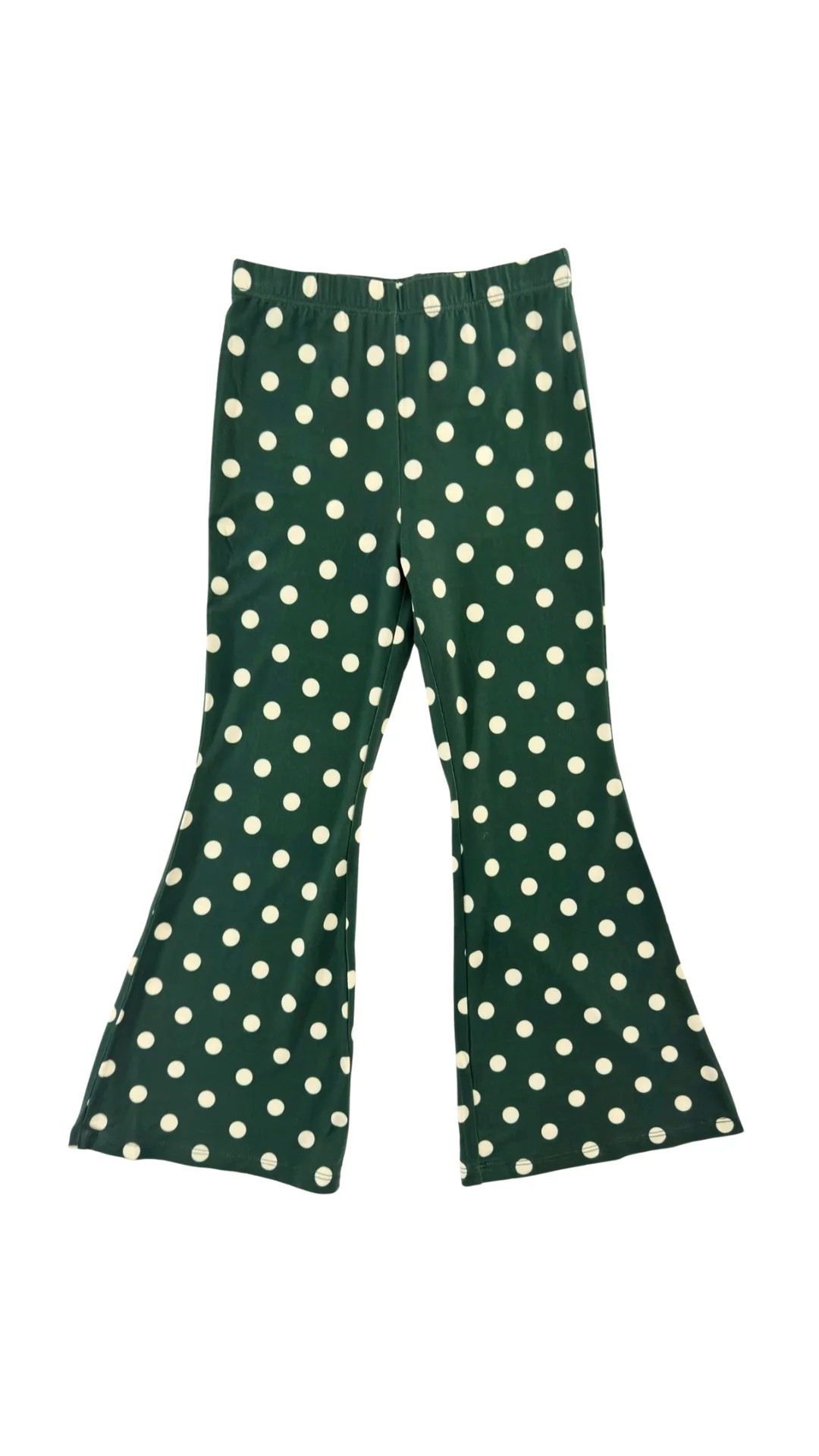 Green Polkadot Flare Pant | In My Jammers