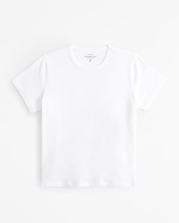 Women's Essential Polished Body-Skimming Tuckable Tee | Women's Tops | Abercrombie.com | Abercrombie & Fitch (US)
