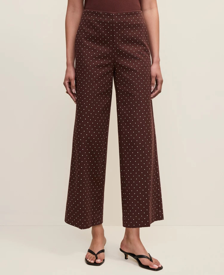 The Grace Pant in Micro Dot — Curvy Fit | Ann Taylor