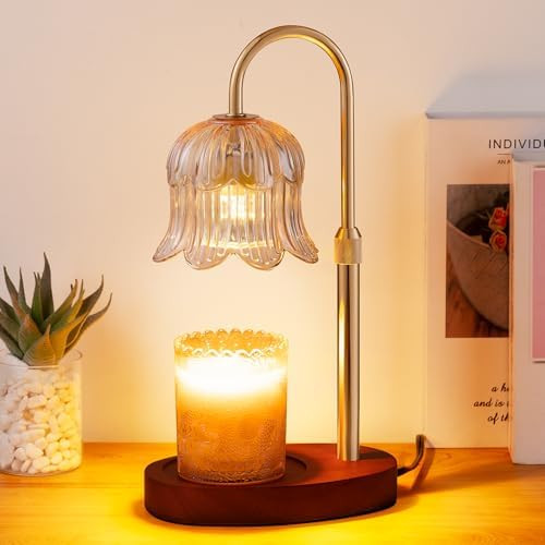 Candle Warmer Lamp Electric Timer - Vintage Heater Candles Warming Height Adjustable Dimmable War... | Amazon (US)