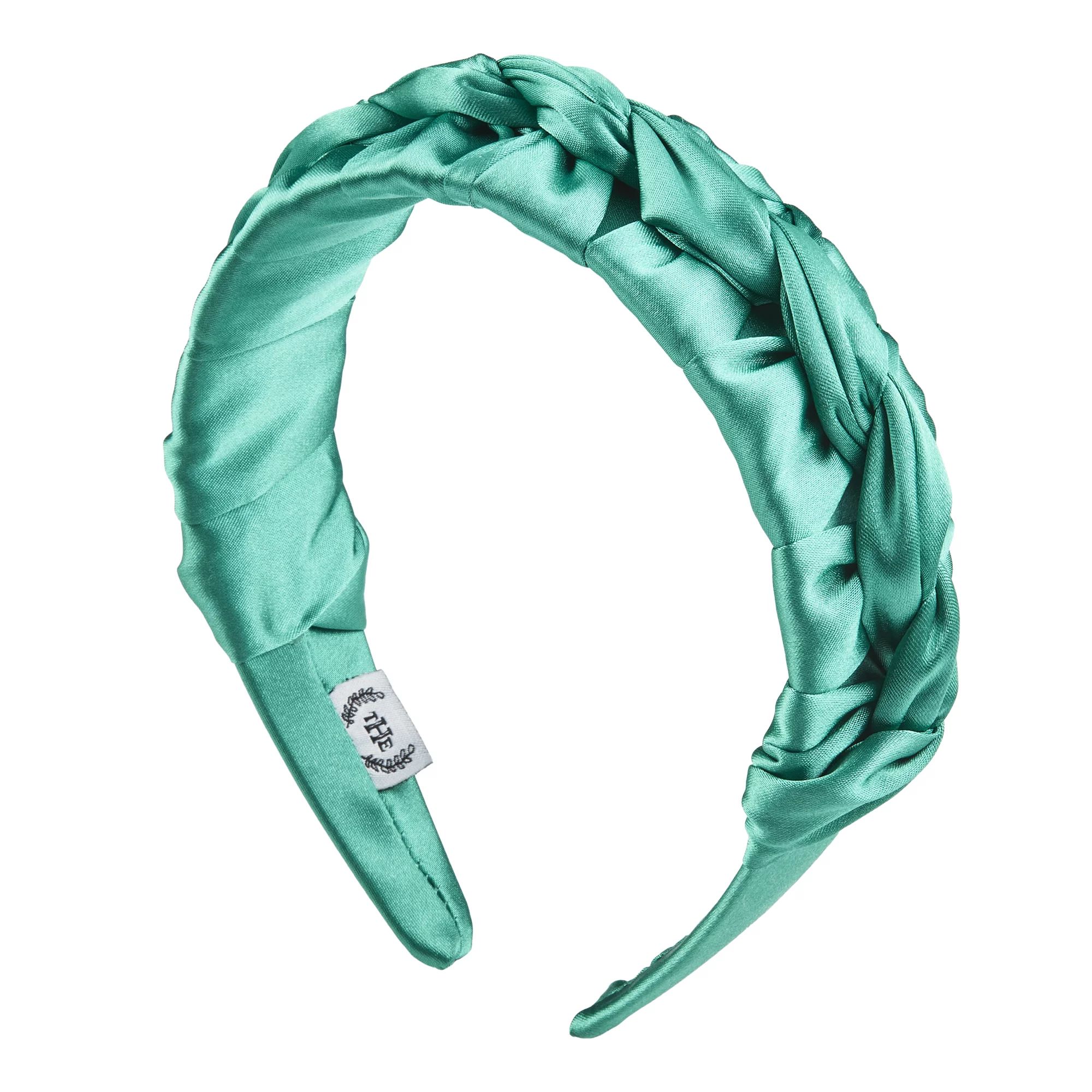 The Home Edit Braided Headband in Vibrant Green Satin | Walmart (US)