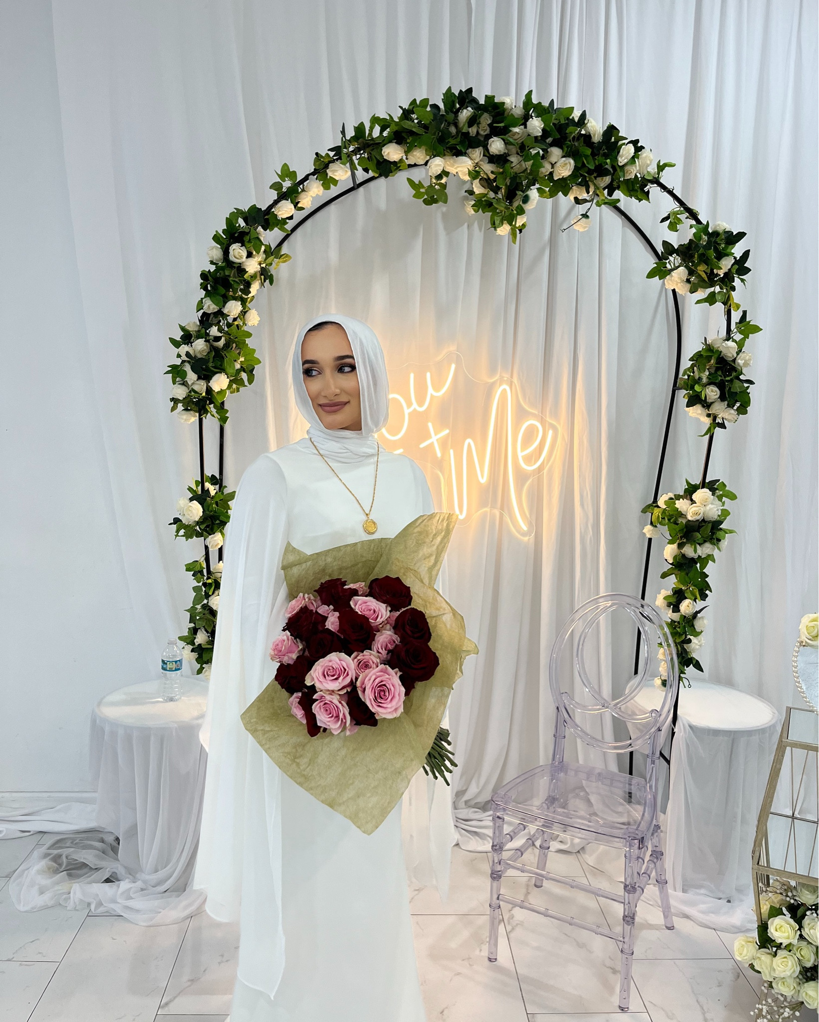 Engagement Party Outfit Details! 
Dress from: The Label (Radai Cape Evening Dress Gown)
Customized the corset onto it 🤍 
The hijab is from Veiled Collection (use my code “HIJABIDIANA for $$$ off)!! 
.
.
.
.
.




#LTKWedding #LTKBeauty #LTKParties