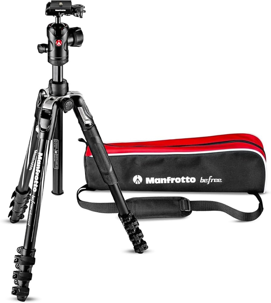 Manfrotto Befree Advanced Lever 4-Section Aluminum Travel Tripod with Ball Head, Black | Amazon (US)