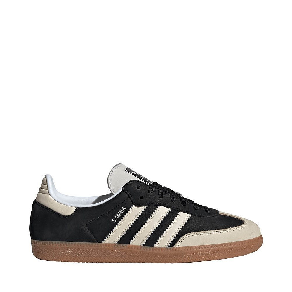 Womens adidas Samba OG Athletic Shoe - Core Black / Wonder White / Silver Metallic | Journeys