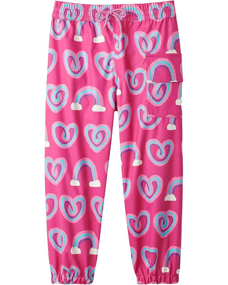 Hatley Kids Twisty Rainbow Hearts Splash Pants (Toddler/Little Kids/Big Kids)Hatley Kids Twisty R... | Zappos