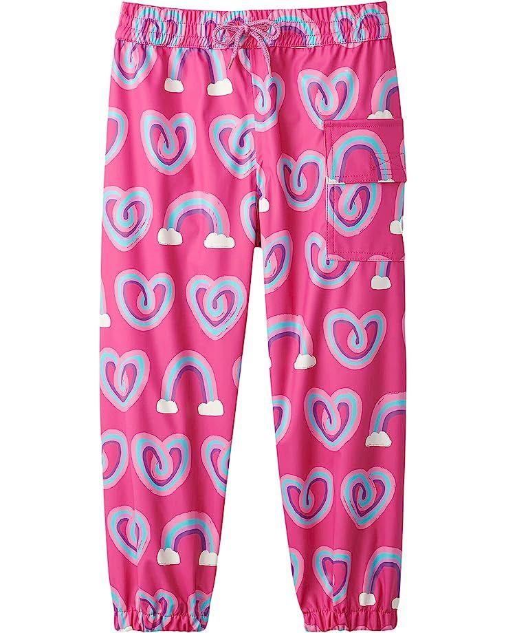 Hatley Kids Twisty Rainbow Hearts Splash Pants (Toddler/Little Kids/Big Kids)Hatley Kids Twisty R... | Zappos