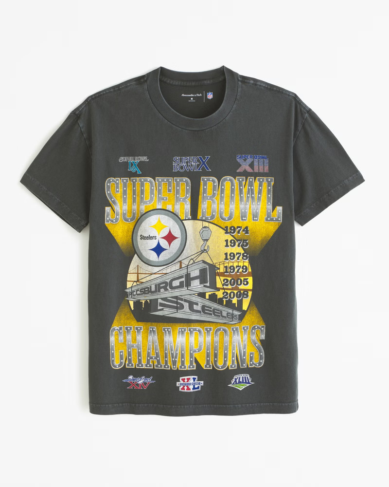 Gender Inclusive Pittsburgh Steelers Graphic Tee | Gender Inclusive Gender Inclusive | Abercrombi... | Abercrombie & Fitch (US)