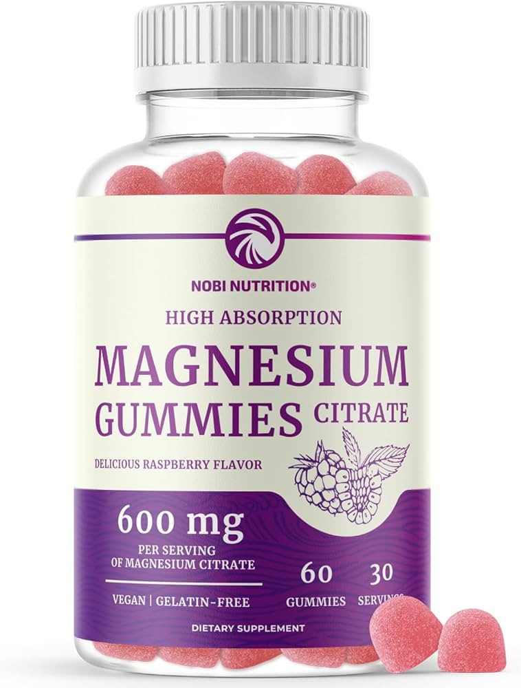 Amazon.com: Magnesium Citrate Gummies | 600mg | High Absorption Magnesium for Calm, Relaxation & ... | Amazon (US)