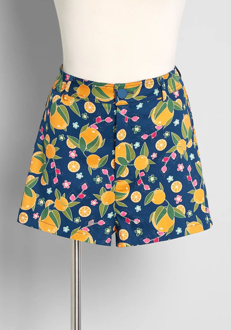 Orange Bloom Boom Shorts | ModCloth