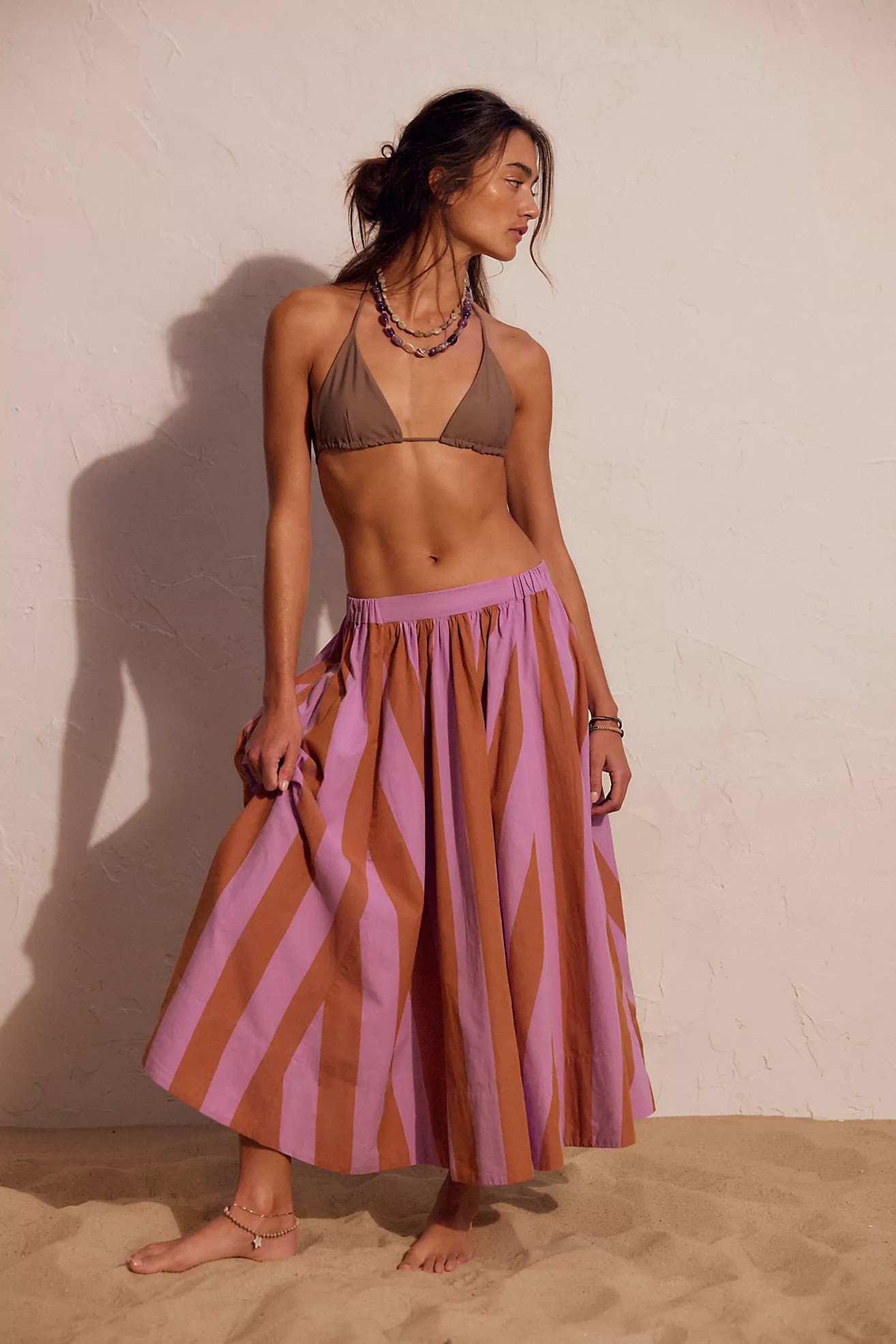 Lowen Striped Midi Skirt | Free People (Global - UK&FR Excluded)