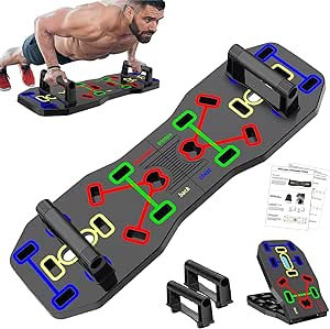 AERLANG Push Up Board, Portable Multi-Function Foldable 10 in 1 Push Up Bar, Push up Handles for ... | Amazon (US)