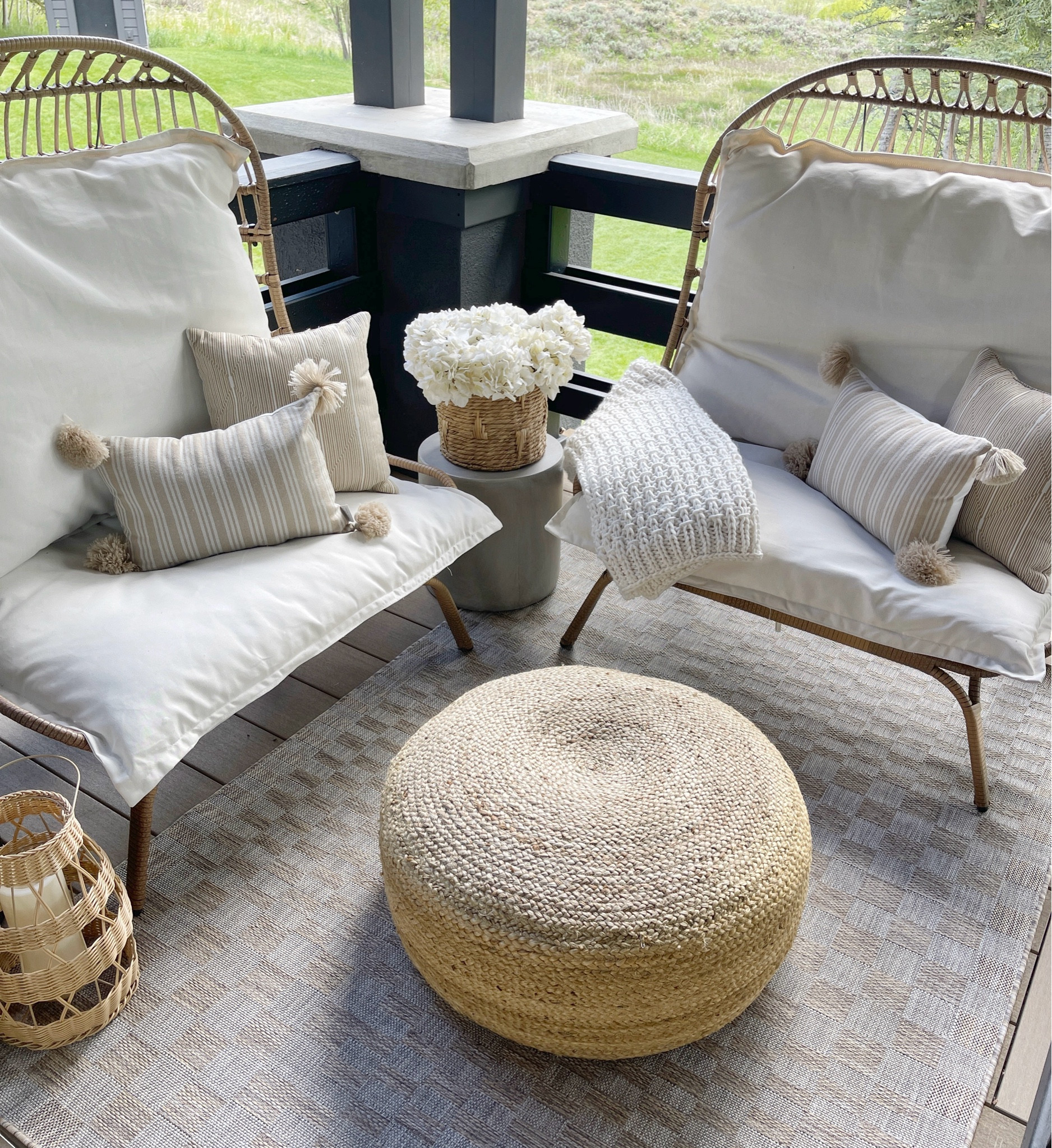 OUTDOOR \ oversized cuddle chair patio setup! These are on sale - under $300 from Walmart home!

Outdoor rug
Patio
Amazon 
Pillows
Target decor 

#LTKSeasonal #LTKFindsUnder100 #LTKHome