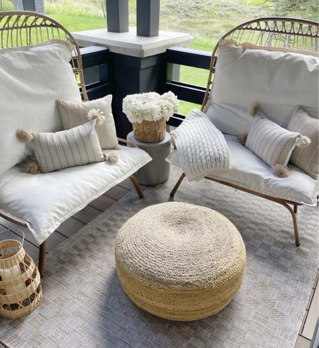 OUTDOOR \ oversized cuddle chair patio setup! These are on sale - under $300 from Walmart home!

Outdoor rug
Patio
Amazon 
Pillows
Target decor 

#LTKSeasonal #LTKFindsUnder100 #LTKHome