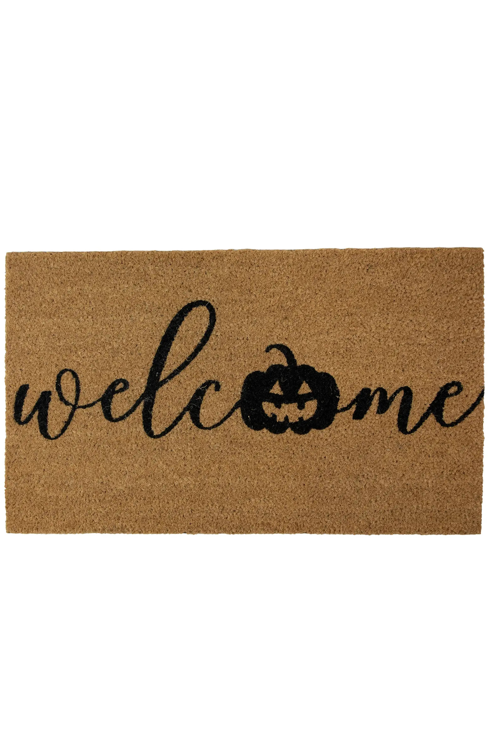 Northlight Natural Coir Pumpkin "Welcome" Halloween Doormat - 18" x 30" | Nordstrom | Nordstrom