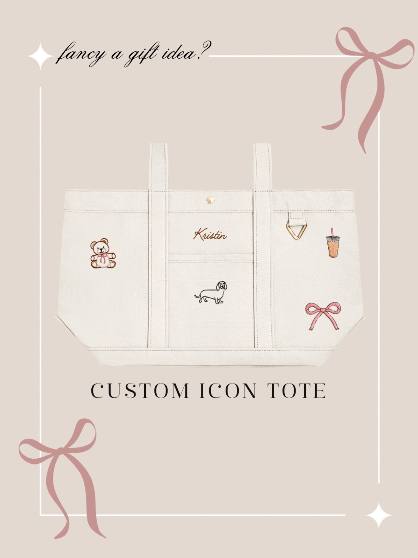 25% off custom gifts! This custom icon tote couldn’t be cuter and you can personalize it to fit the person you’re gifting it to 🎁 so many cute patches to choose from! 

Gifts for her, baublebar, sale, holiday gifting, gift guide, canvas tote, fancythingsblog 

#LTKGiftGuide #LTKSaleAlert #LTKItBag