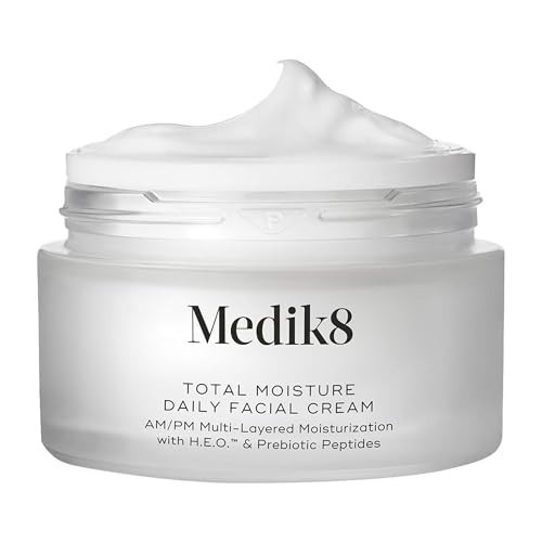 Medik8 Total Moisture Daily Facial Cream - Hydrating Peptide Face Moisturizer with Hyaluronic Acid - Plumps Skin - Supports Skin Barrier - 1.6 oz | Amazon (US)