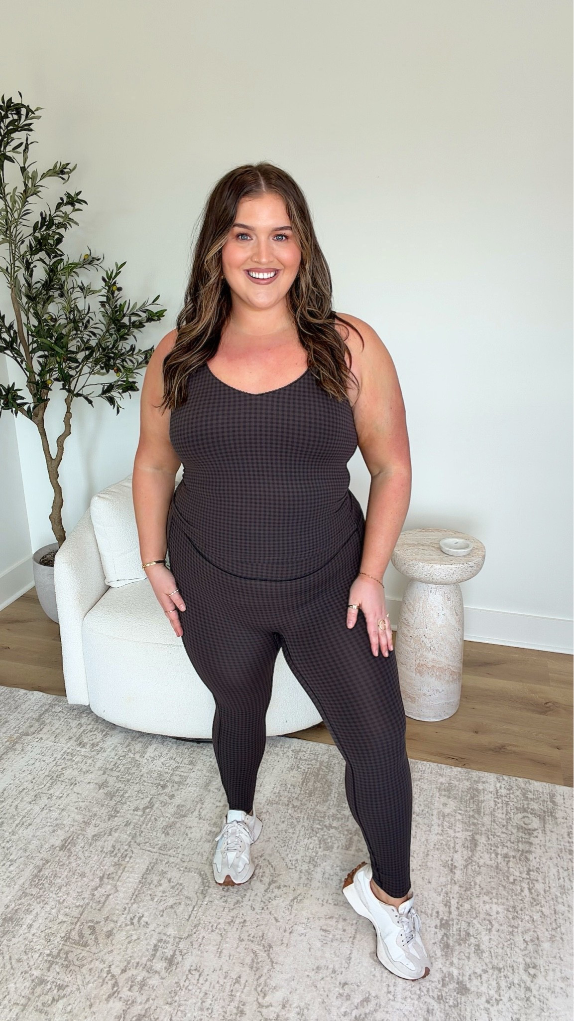 🎯 edition buy or bye 👋🏼 
Ending on a 50/50 win! This gingham brown is perfect for early Fall. I’m super impressed with the fit and quality of the leggings! Lots of stretch, high waisted and will be great for pairing with basics in Fall. The top was cute but it ran small! If they had a bigger size it would be a keep. Size XXL top, XXL leggings.
The leggings are a BUY 🛍️ the top is a BYE 👋🏼

#LTKootd #LTKSeasonal #LTKPlusSize