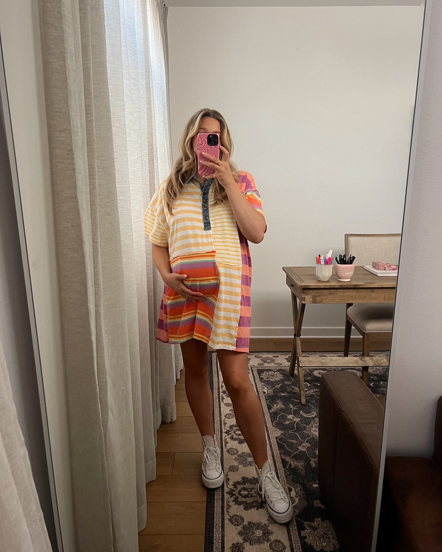 Free people T-shirt dress size M it runs loose and oversized but it’s super comfy! Converse tts don’t size down! 

#LTKbump #LTKshoecrush