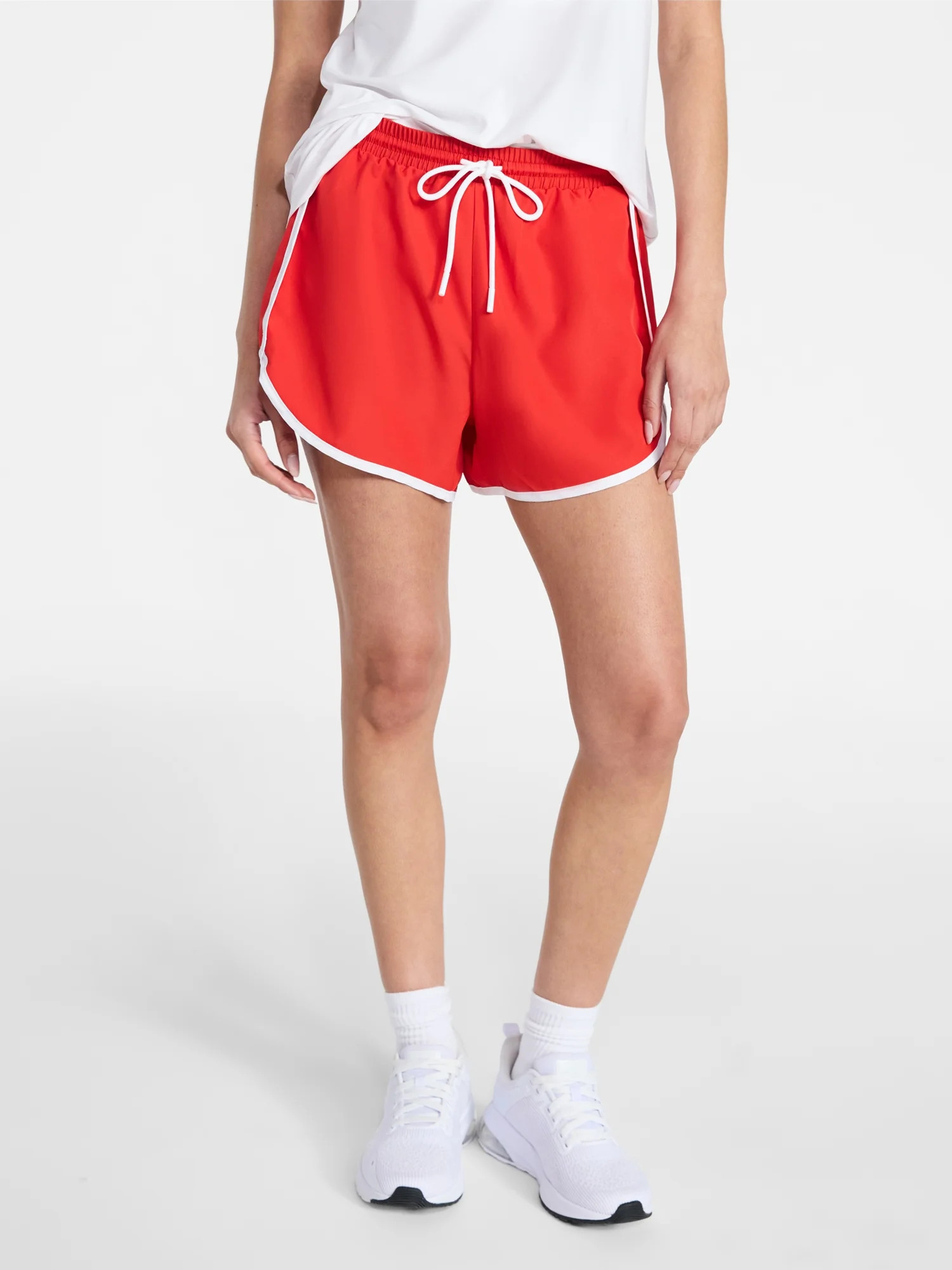 Athletic Works Women's and Women's Plus Piped Running Shorts, Sizes XS-XXXL | Walmart (US)