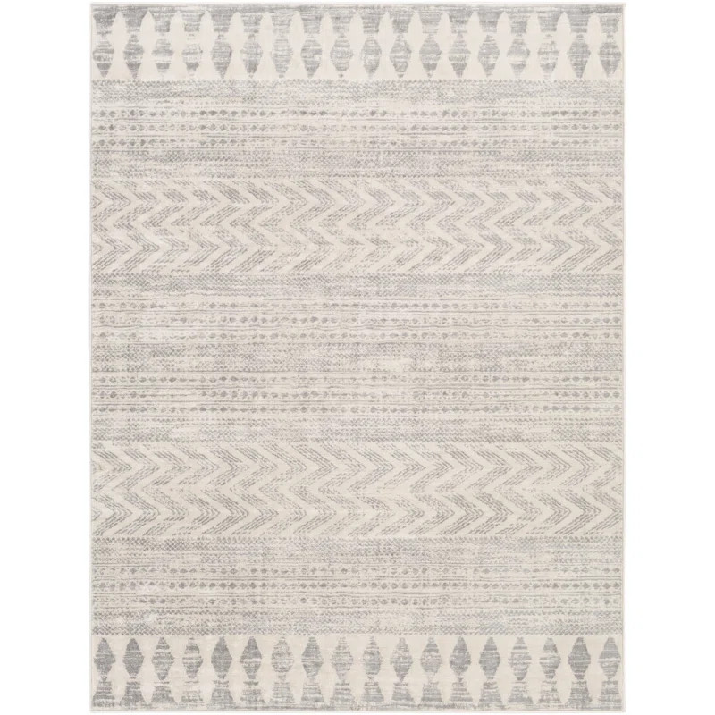 Alpers Geometric Gray/Taupe Area Rug | Wayfair North America