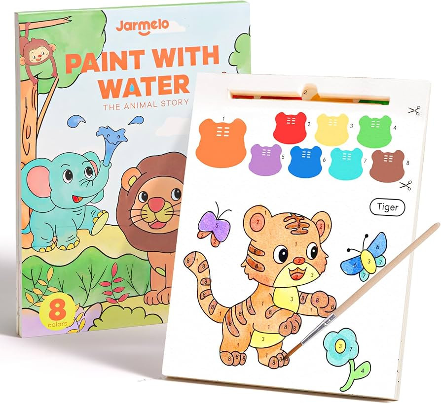 Jar Melo Paint with Water Books for Toddlers, Mess Free Watercolor Painting Activity for Kids Age... | Amazon (US)