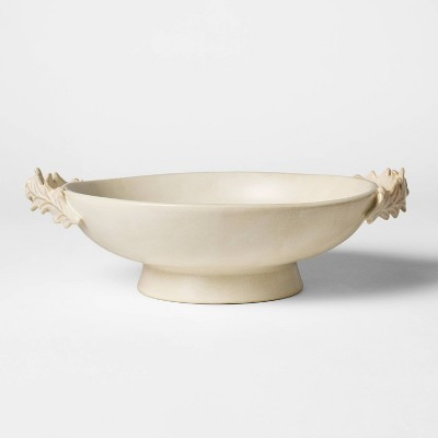 12" Botanical Ceramic Bowl with Handle Cream - Threshold™ designed with Studio McGee | Target
