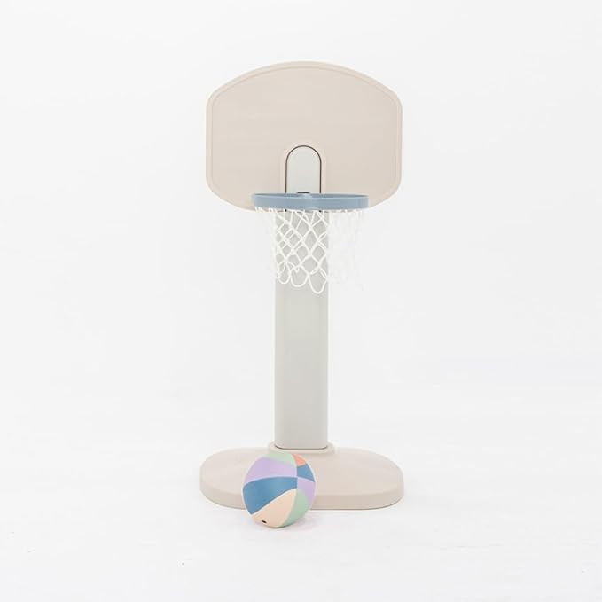 PLAYSMOL Basketball Hoop for Toddlers & Kids, Rainbow Backboard with Blue Rim, Indoor Outdoor Min... | Amazon (US)