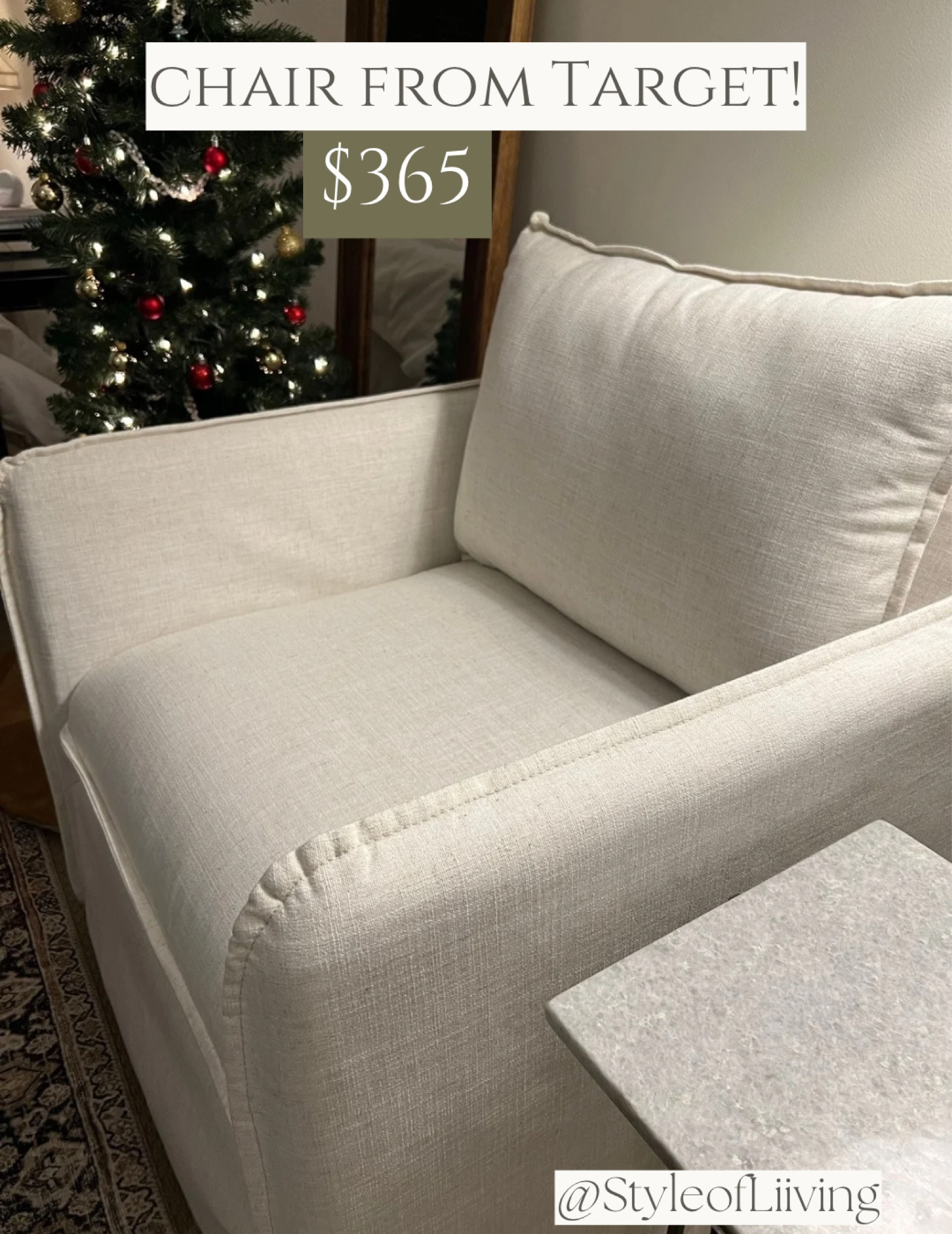 My chair is the Berea Slouchy lounge chair with French seams by Threshold from Target! Mine is in the linen. Under $400! Living room furniture.

#LTKFamily #LTKHome #LTKStyleTip