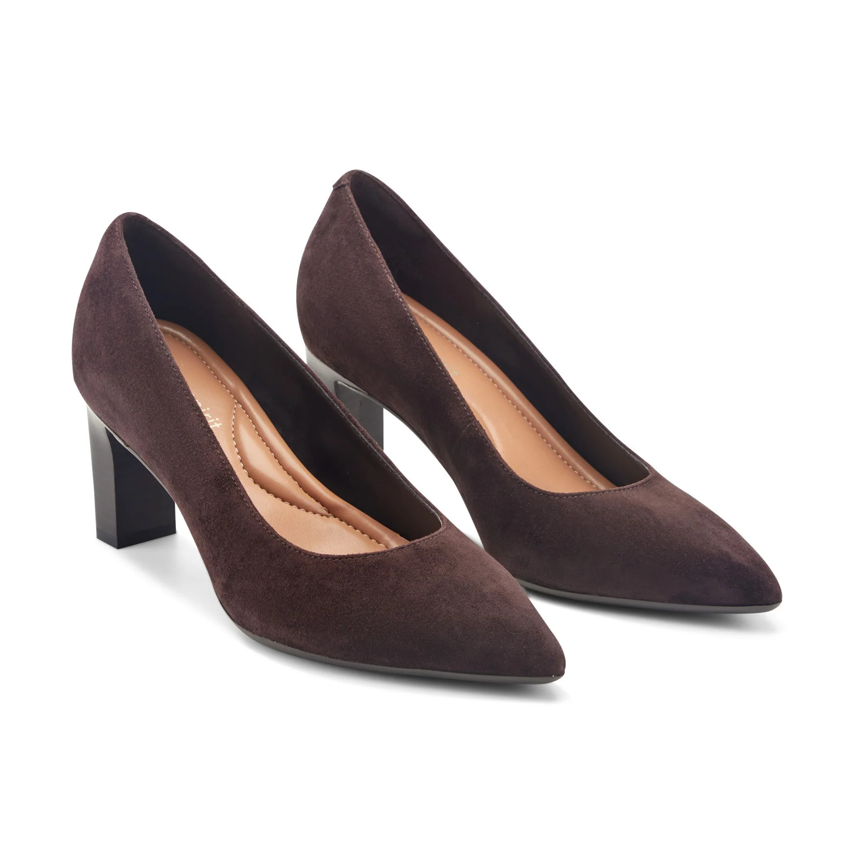 Women's Hazen Block Heel Pumps - Navy Suede | Easy Spirit | Easy Spirit