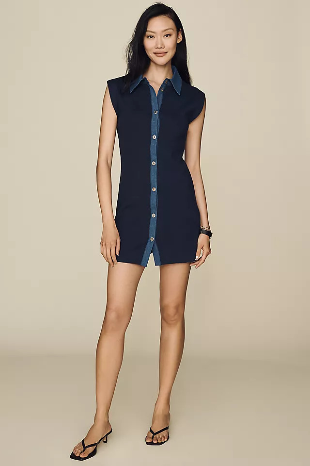 Knit Mini Shirtdress | Anthropologie (US)