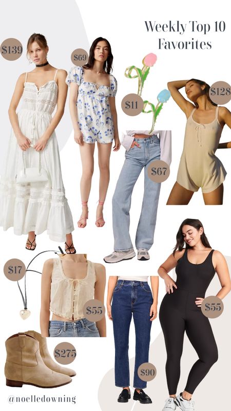 Weekly Top 10 Fav!

Fashion, style, spring fashion, romper, jeans, pajamas, pj, dress, white dress, maxi dress, summer dress, jewelry, necklace, accessories, bodysuit 

#LTKSeasonal #LTKcurves #LTKFind