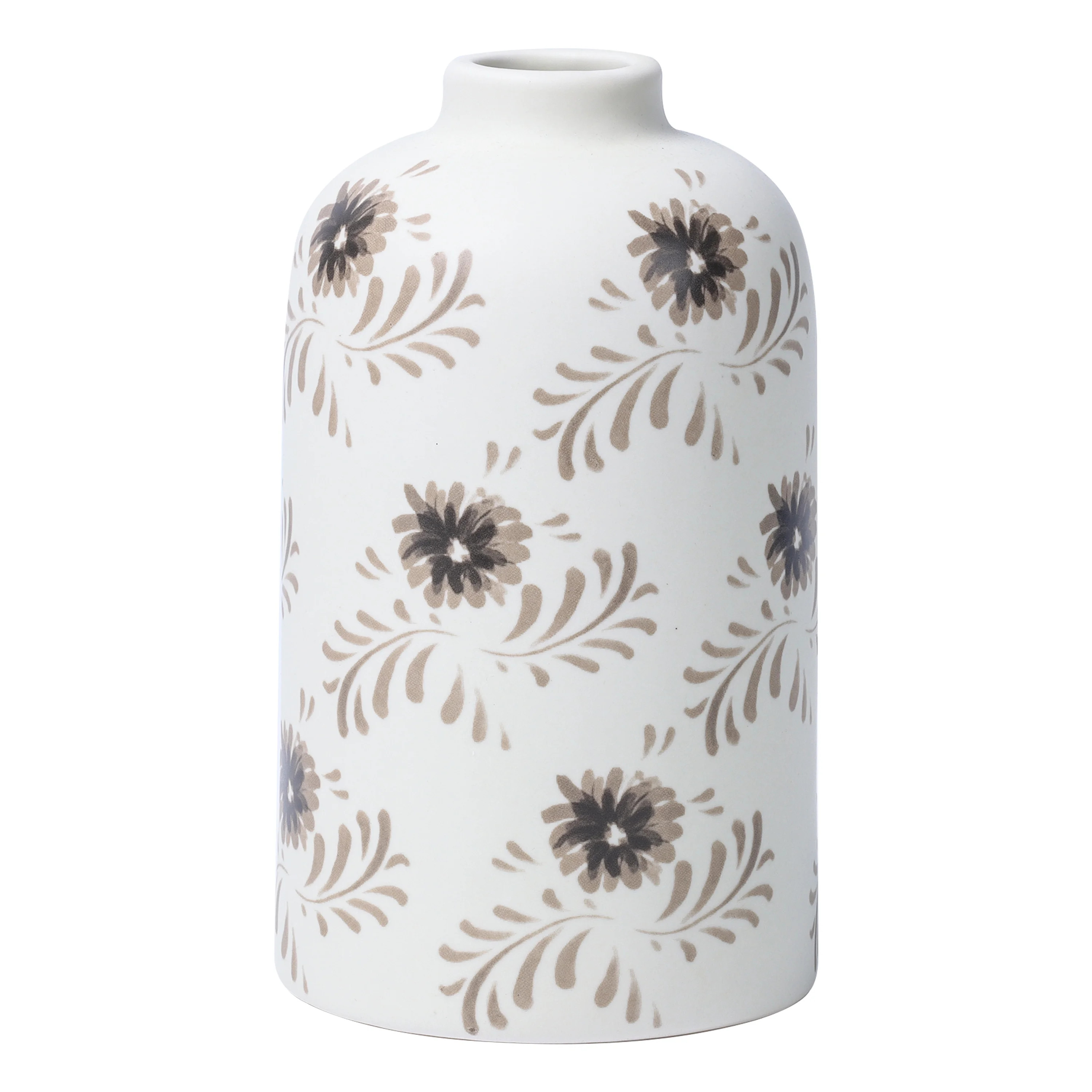 Mainstays By Becky G. & Alejandra Small 6.38" White Flower Decorative Ceramic Vase | Walmart (US)