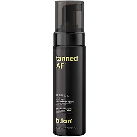 b.tan Dark Self Tanner Mousse - Fast, 1 Hour Express Self Tan - Natural, Free of Nasties, 100% Ve... | Amazon (US)