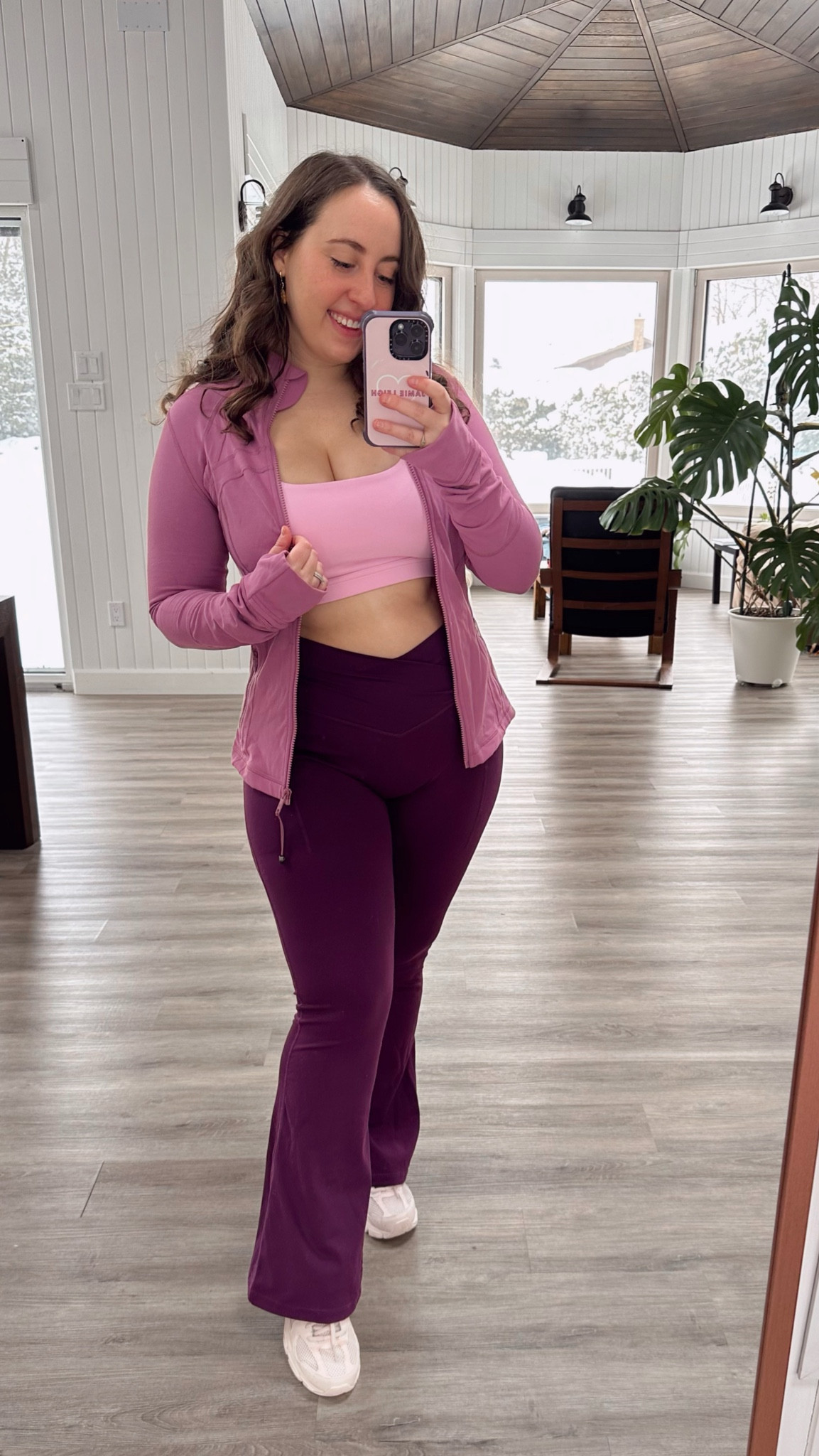 Some of my absolute favourite activewear will always be the most colourful! I love a bright pop of colour when working out, but each of these pieces are amazing no matter what shade you choose. These flared leggings from Popflex are some of my favourite. Super silky soft and comfortable, plus I love the deep purple colour! They have pockets too! The define jackets from Lululemon are a cult favourite for a reason - cinching, cute, sturdy, and perfect as a jacket in warmer weather or as a second layer under winter coats when it’s cold. I also picked up these New Balance sneakers over the summer and love them! Pro tip if you have small feet, the kids sizes are cheaper 🙊 

#LTKActive #LTKMidsize #LTKFitness