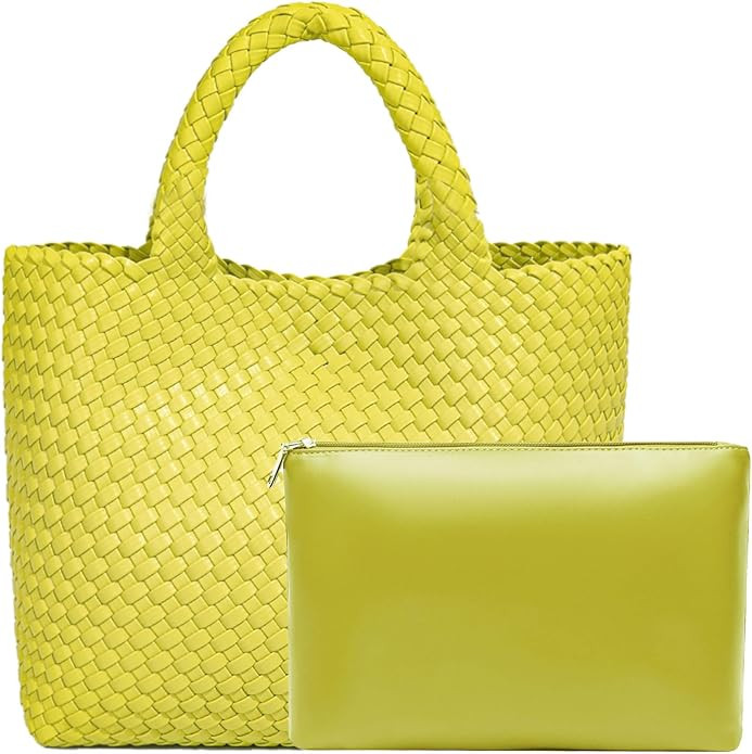 JINMANXUE Fashion Woven Bag Shopper Bag Travel Handbags and Purses Women Tote Bag Large Capacity ... | Amazon (US)