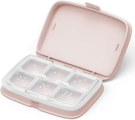 ZDQZC Waterproof Pill Case - Travel Pill Organizer Small Pill Box with Removable Compartments - P... | Amazon (US)