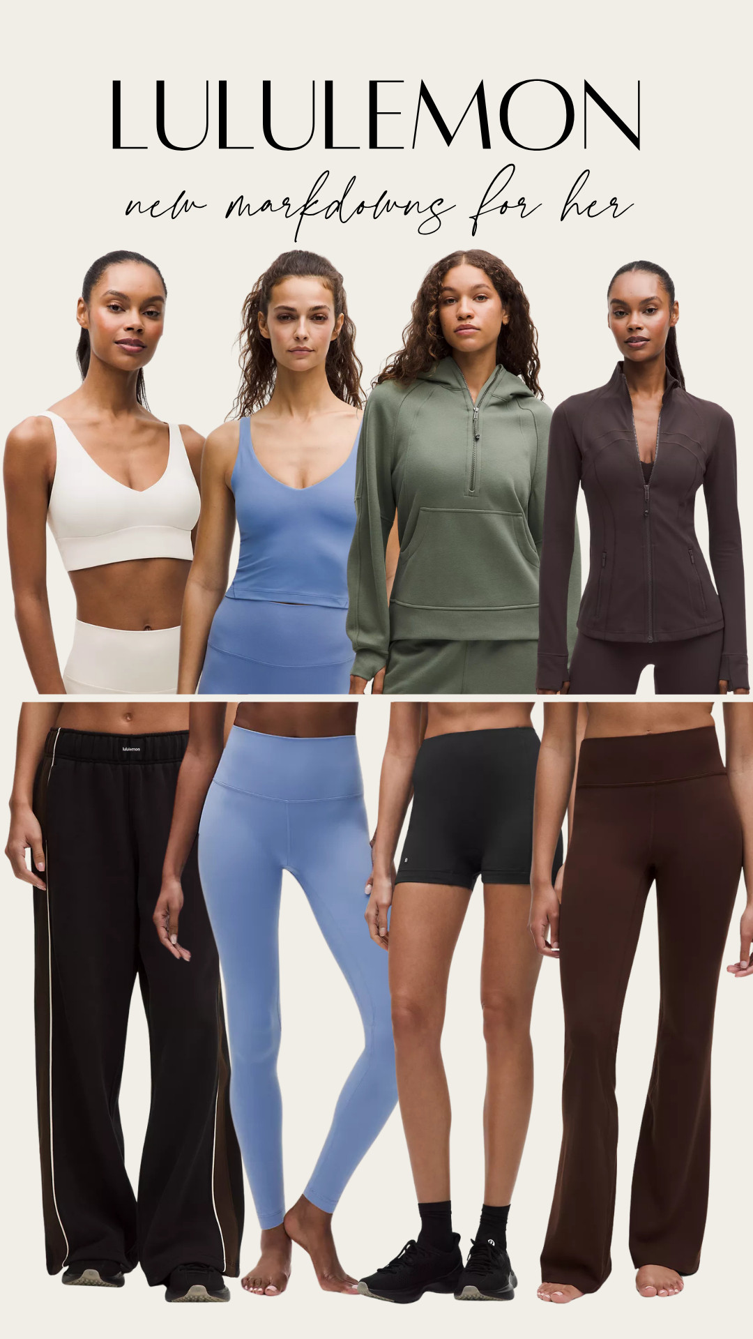 Lululemon new markdowns for her! 

 #LTKfitnessgoals #LTKActive #LTKSaleAlert