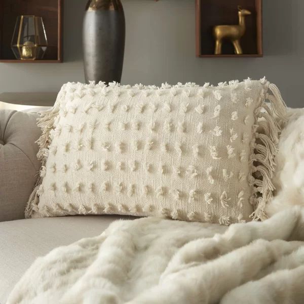 Trigg Textured Cotton Lumbar Pillow | Wayfair North America