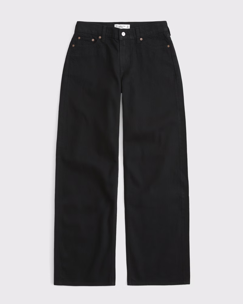 Curve Love Low Rise Ultra Loose Jean | Abercrombie & Fitch (US)