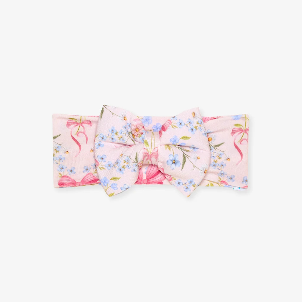 Bows Pink Baby Girl Big Bow Headwrap | Harriet | Posh Peanut