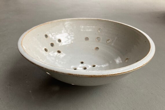 Ceramic Colander Large Berry Bowl Strainer Farmhouse | Etsy | Etsy (US)