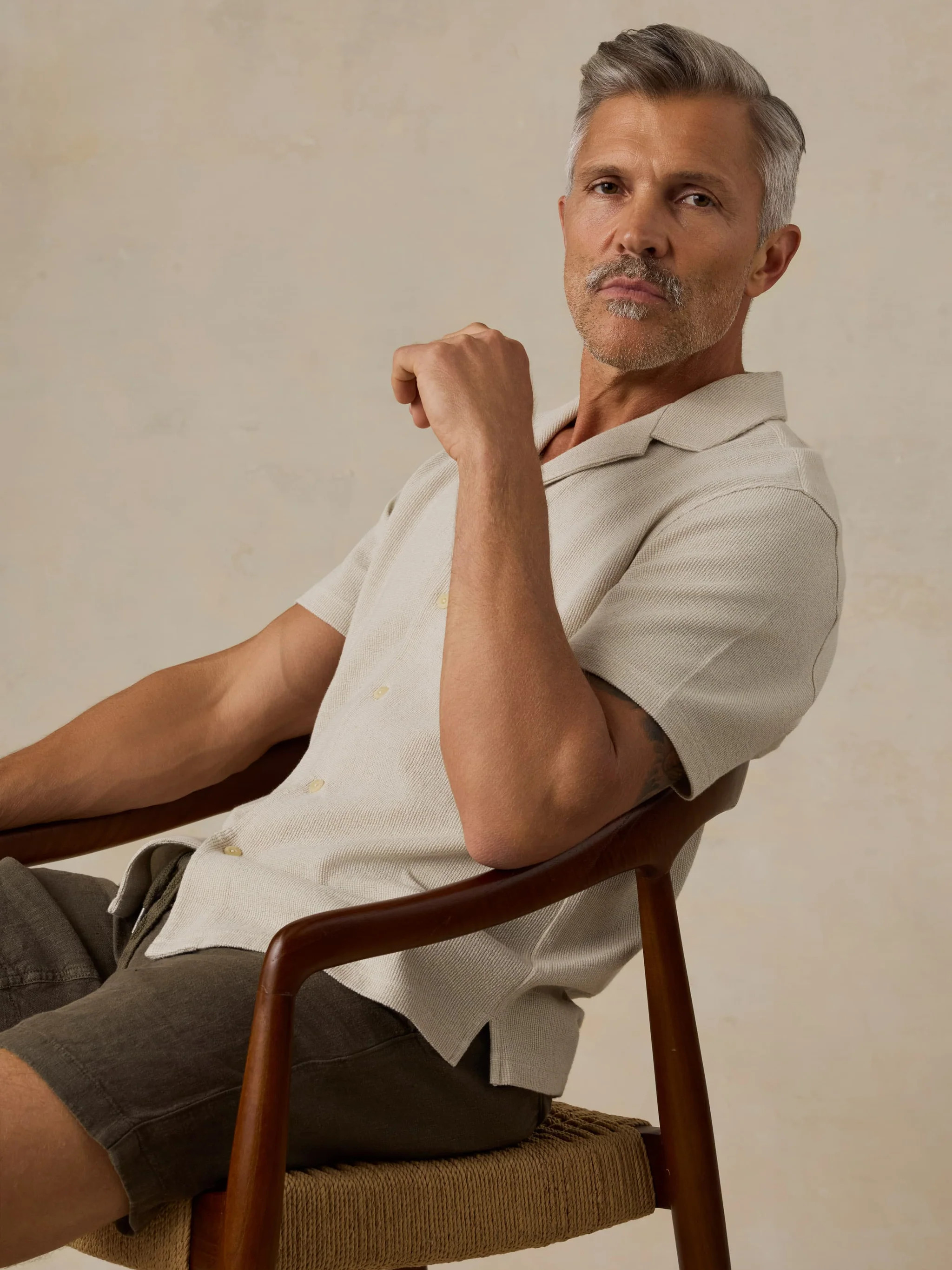 Short-Sleeve Oasis Camp Shirt - Rock Coast | Faherty