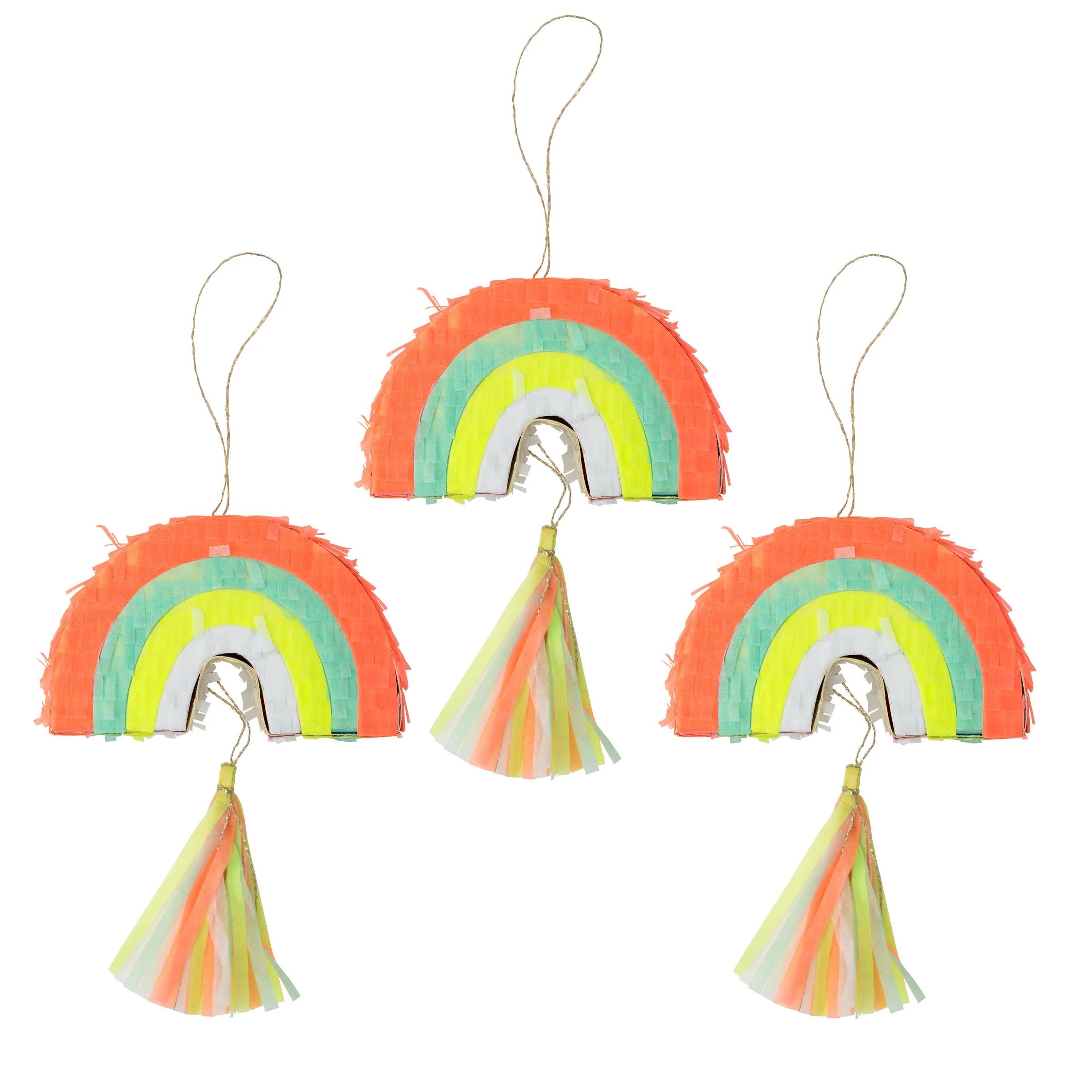 Rainbow Piñata Favors (x 3) | Meri Meri